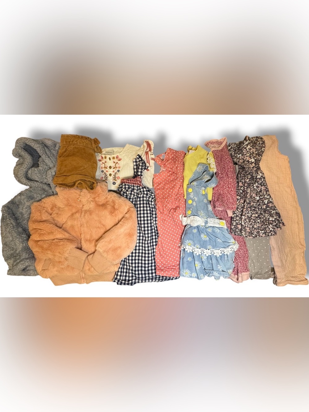 18M Girls Mixed Outfit Bundle - Pink, Blue, Floral Assorted Brands
